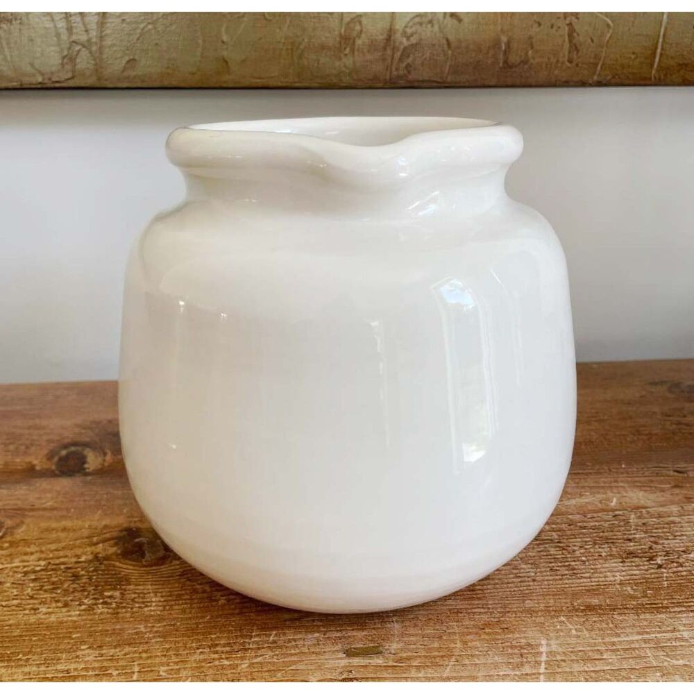 Vintage Pottery Barn Chunky Ceramic Beverage Pitcher Italy - Picture 2 of 11